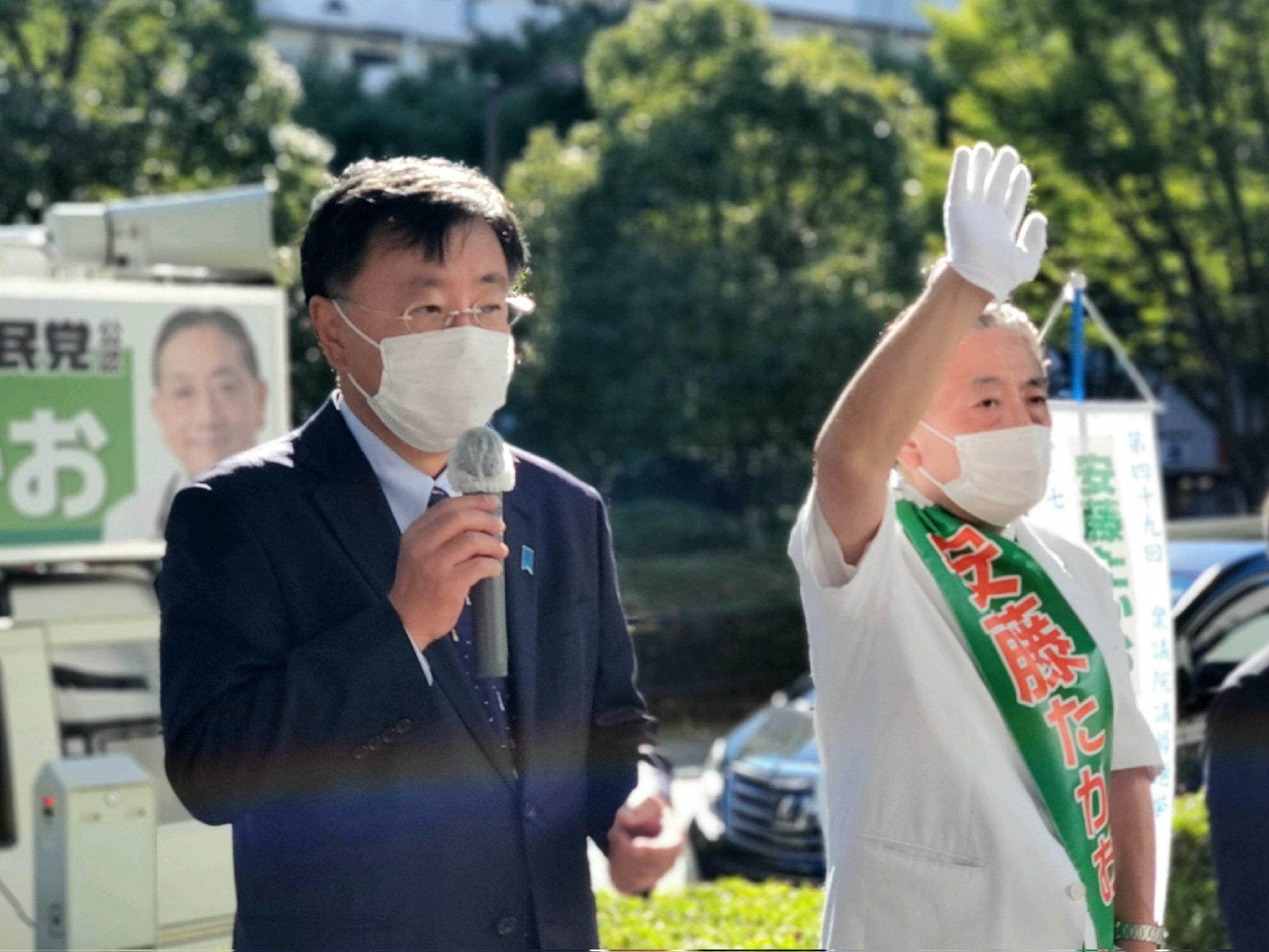 【衆院選東京9区】松野官房長官と街頭演説 安藤たかお【前衆議院議員 医師 自民党 練馬区】 前衆議院議員 医師 安藤たかお 公式webサイト